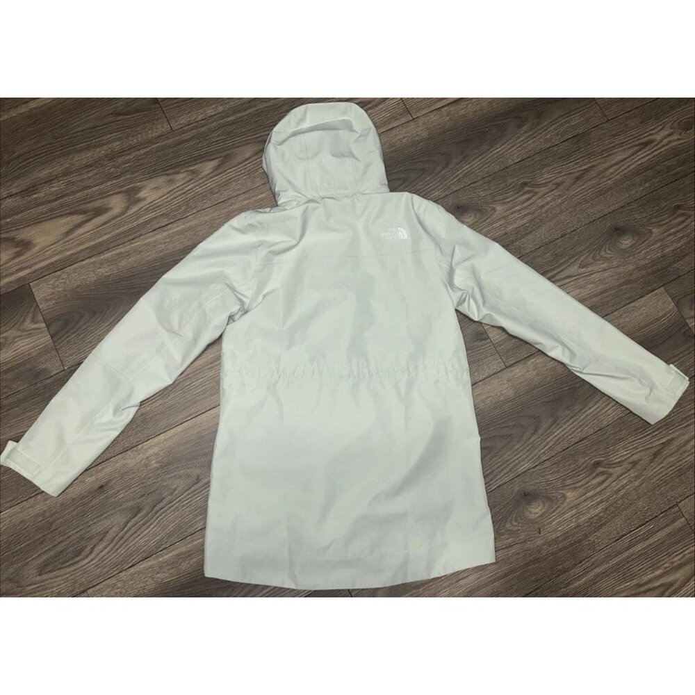 North Face Jacket with Hoodie Women Size Small Mint Green